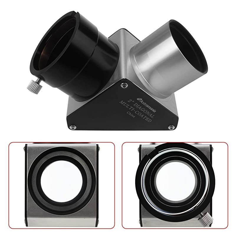 2" 90-Degree Mirror Diagonal with 93% reflectivity Across Visible Spectrum