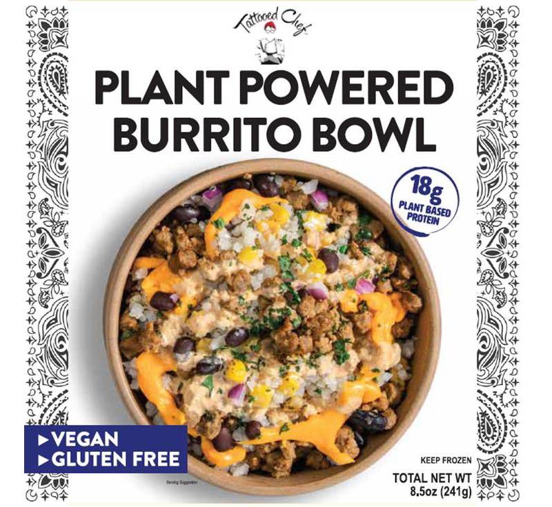 Tattooed Chef Frozen Plant-Powered Burrito Bowl - 8.5oz