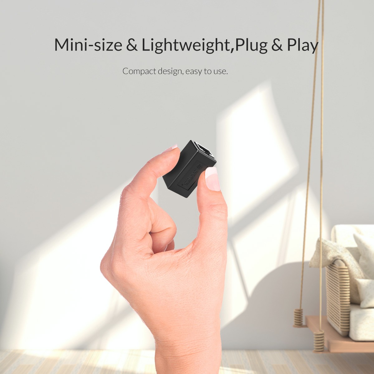 ORICO RJ45 Gigabit Network Adapter RJ45 Coupler ethernet Cable Coupler LAN Connector Up to 1000M, female to female