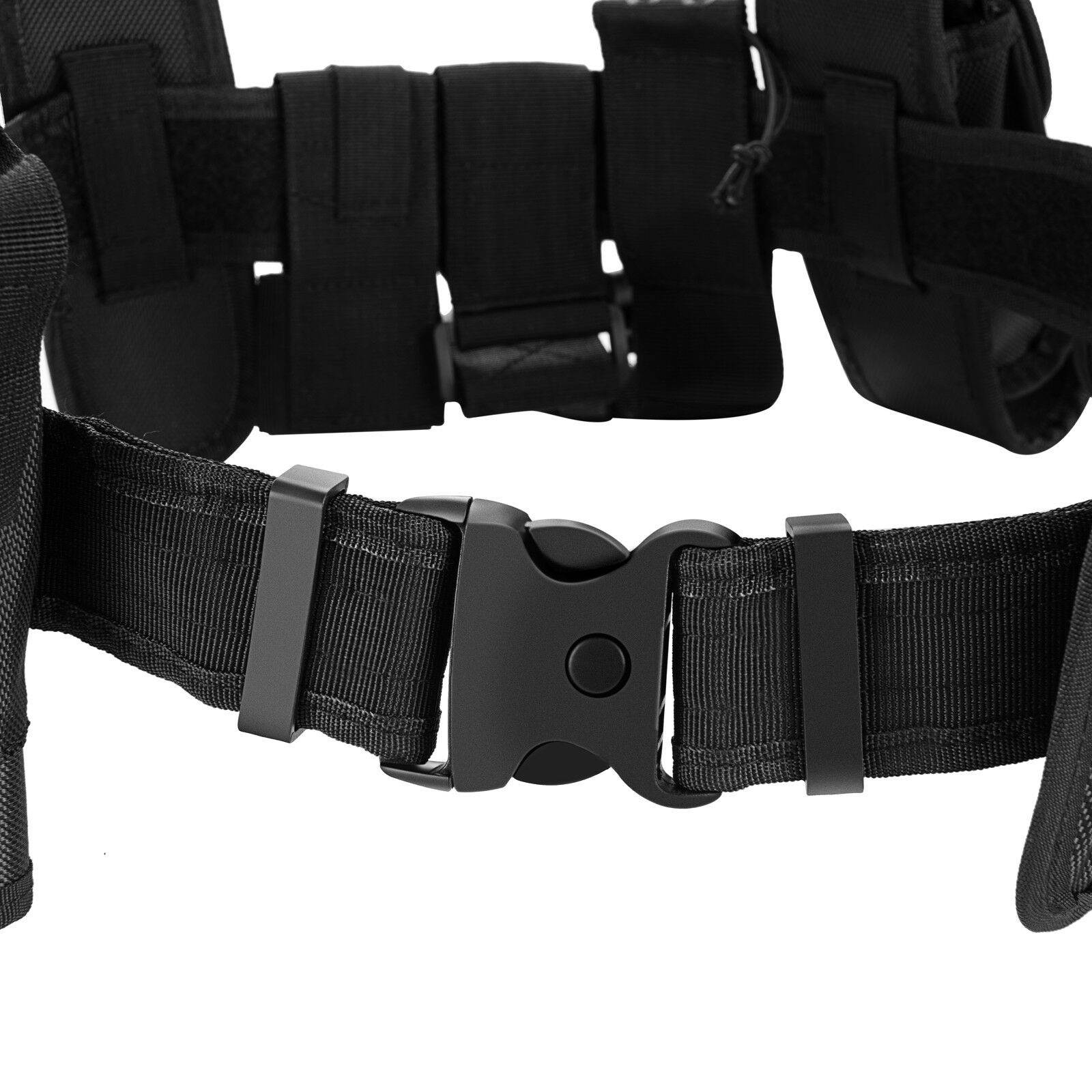 Police Security Guard Modular Enforcement Equipment Duty Belt Tactical 600 Nylon