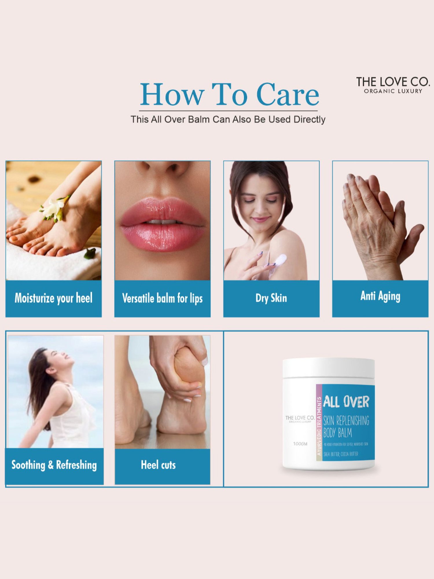 The Love Co. All Over Skin Replenishing Body Balm - 100 gm