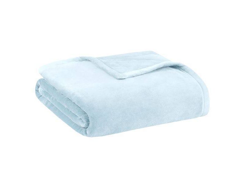 1 Pc Twin Polyester Flannel Fleece Bed Blankets Pink  - PiccoCasa