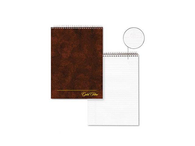 Ampad 20-813 Gold Fibre Wirebound Legal Pad, Letter, White, Brown Cover, 70 Sheets