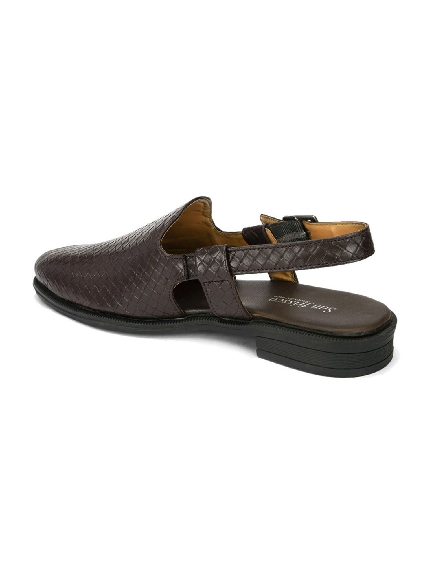 San Frissco Men's Brown Back Strap Sandals