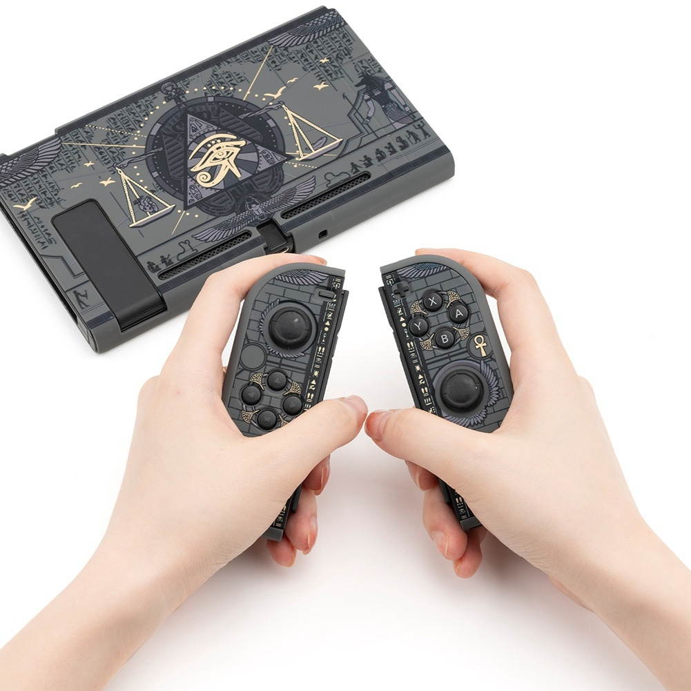 Egyptian Theme Game Console Protective Case for Nintendo Switch, Frosted Anti-Drop Hard Shell