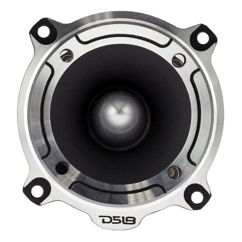 DS18 Car Stereo PRO TW220 1 Inch Voice Coil 350 Watt 4 Ohm Aluminum Super Bullet Tweeter with Built In Crossover for Car Audio Sound System (4 Pack)