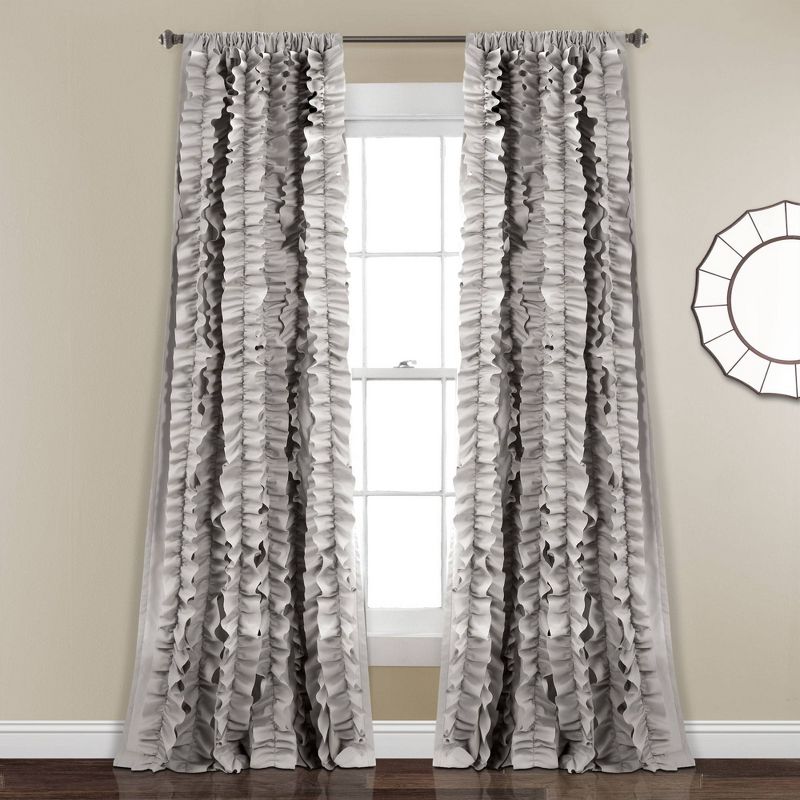 84"x54" Belle Window Curtain Gary - Lush Décor