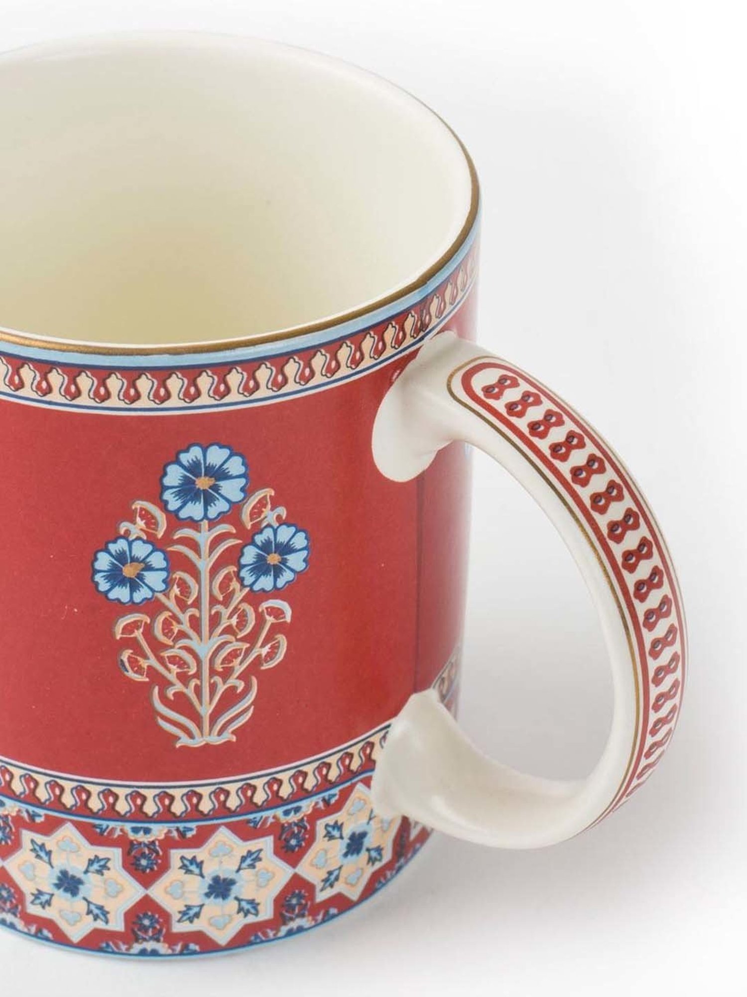 Fabindia Home Falak Red Ceramic Mug (270ml)