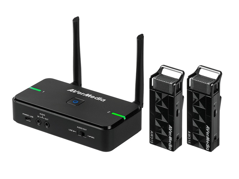 AverMedia - AW315S - AVerMedia Wireless Microphone - Wireless