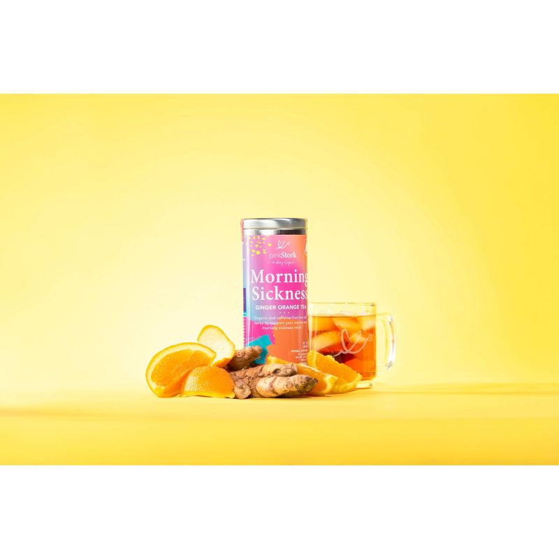 Pink Stork Tea: Morning Sickness Relief Pregnancy Tea - 30 cups