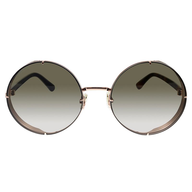Jimmy Choo Lilo/S DDB HA Womens Oval Sunglasses Gold 58mm
