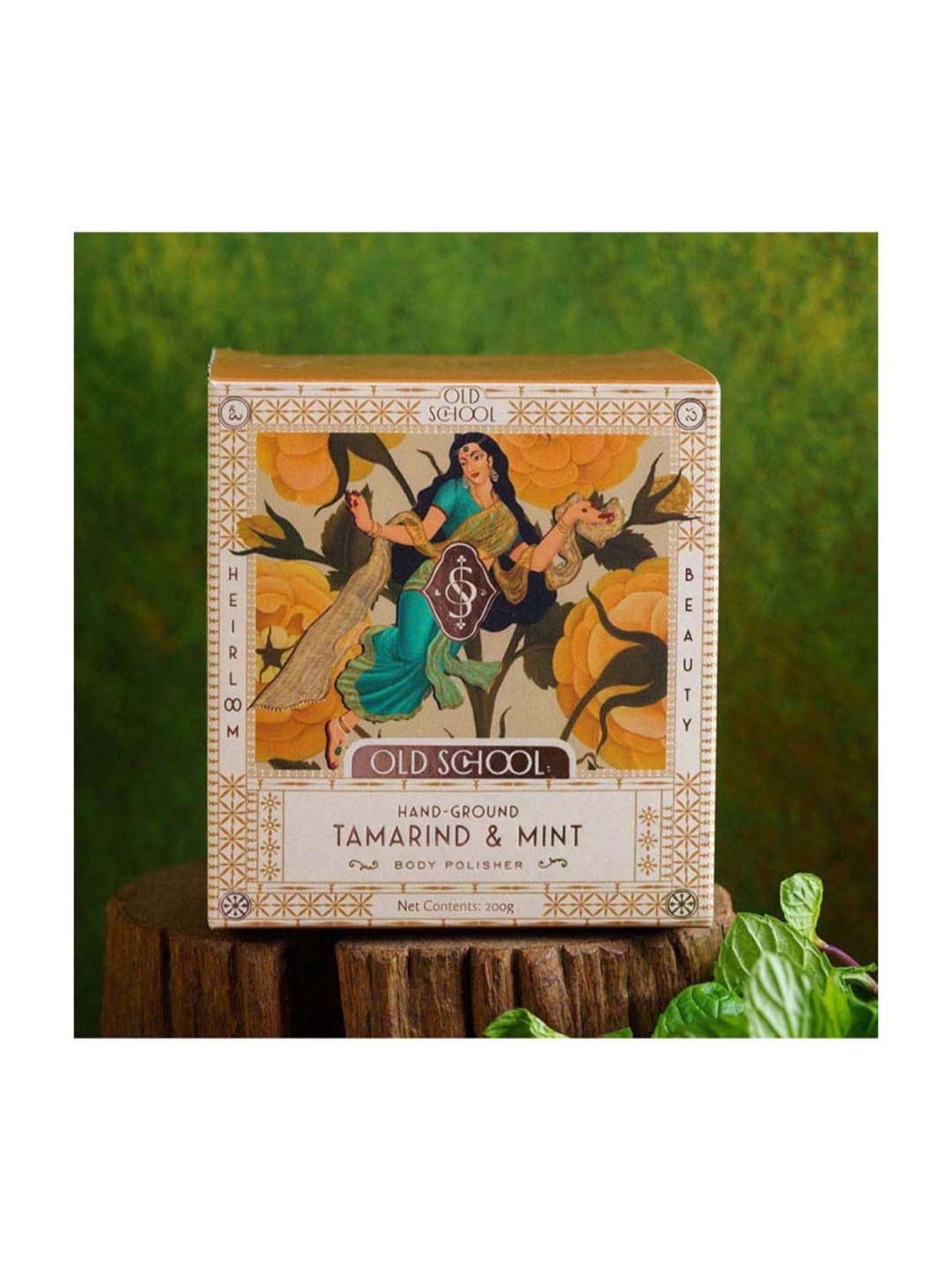 Old School Rituals Hand-Ground Tamarind & Mint Body Polisher - 200 gm