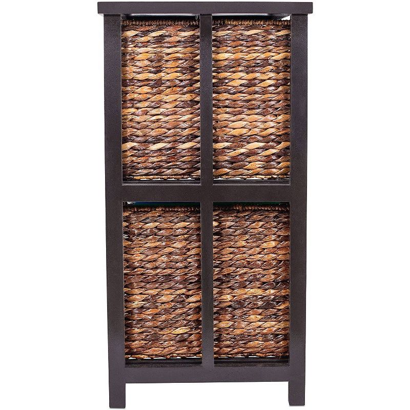 BirdRock Home 2 Tier Abaca File Storage Cubby