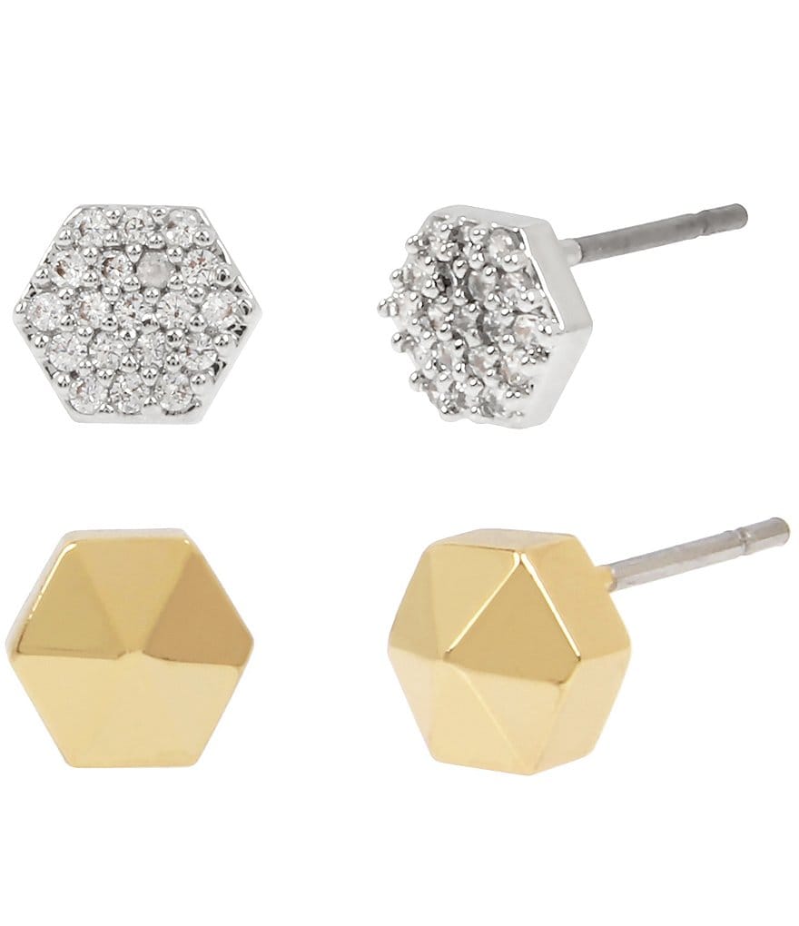 AllSaints Geometric Stud Earrings Set