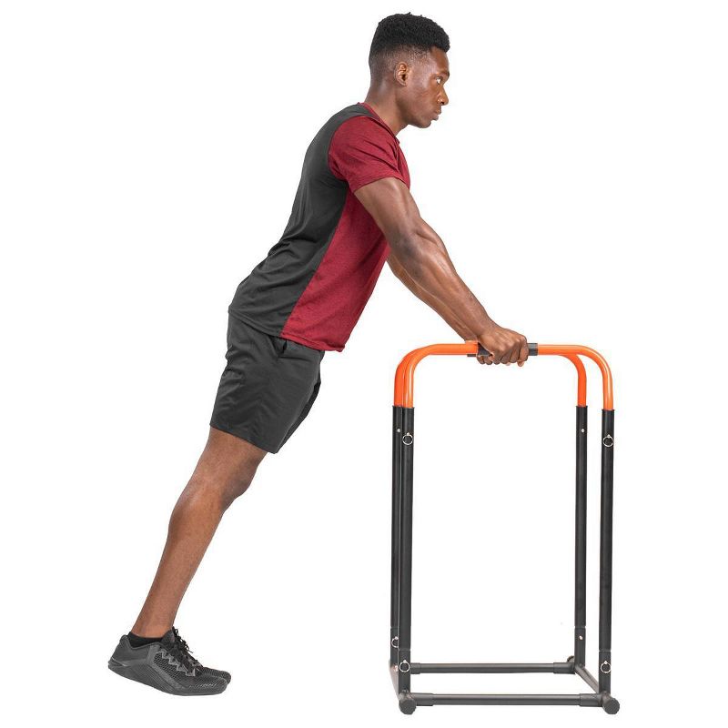 Sunny Health & Fitness High Weight Capacity Adjustable Dip Stand Station