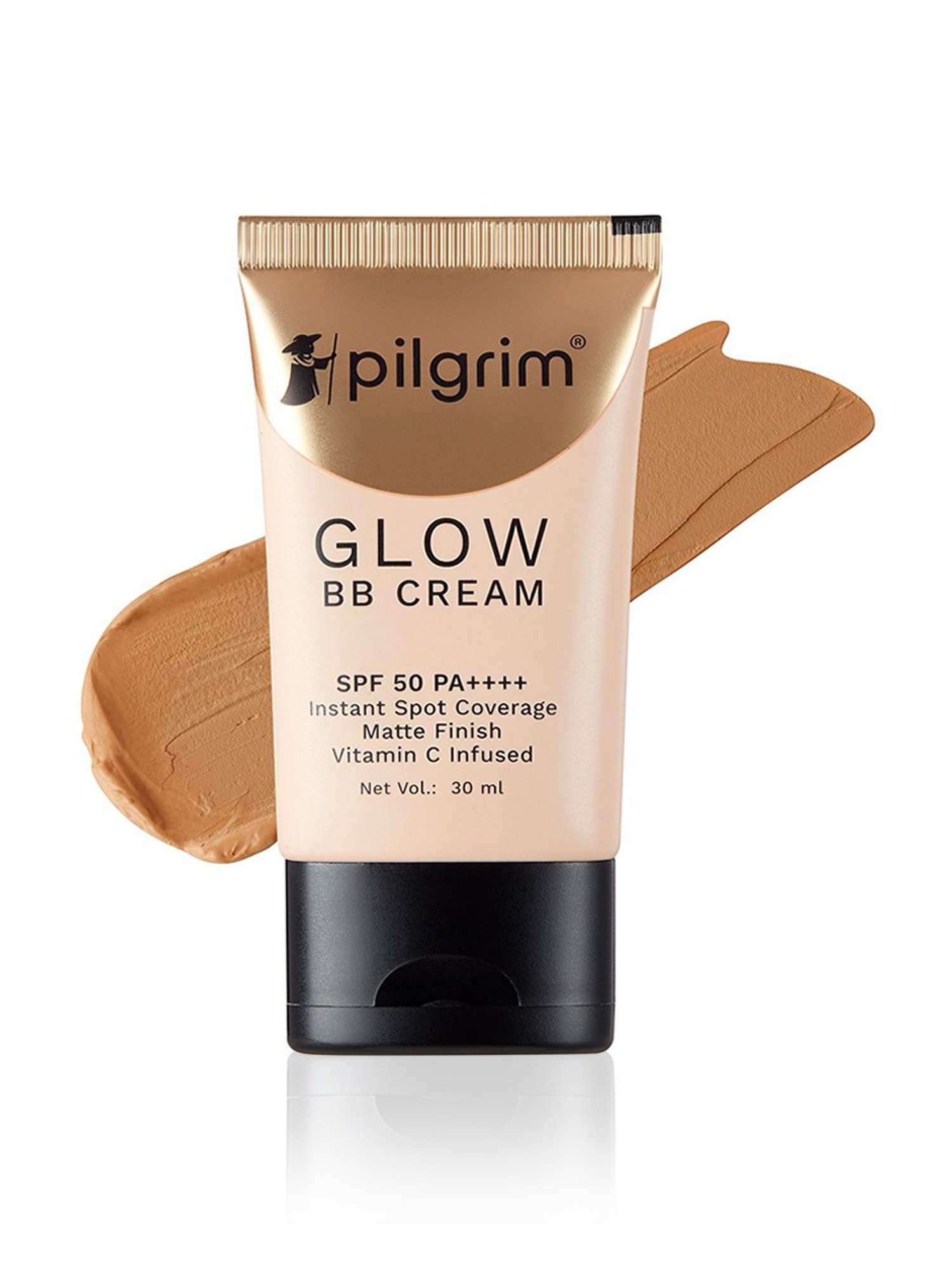 PILGRIM Glow BB Cream SPF 50 PA++++ 05 Almond Glow - 30 ml