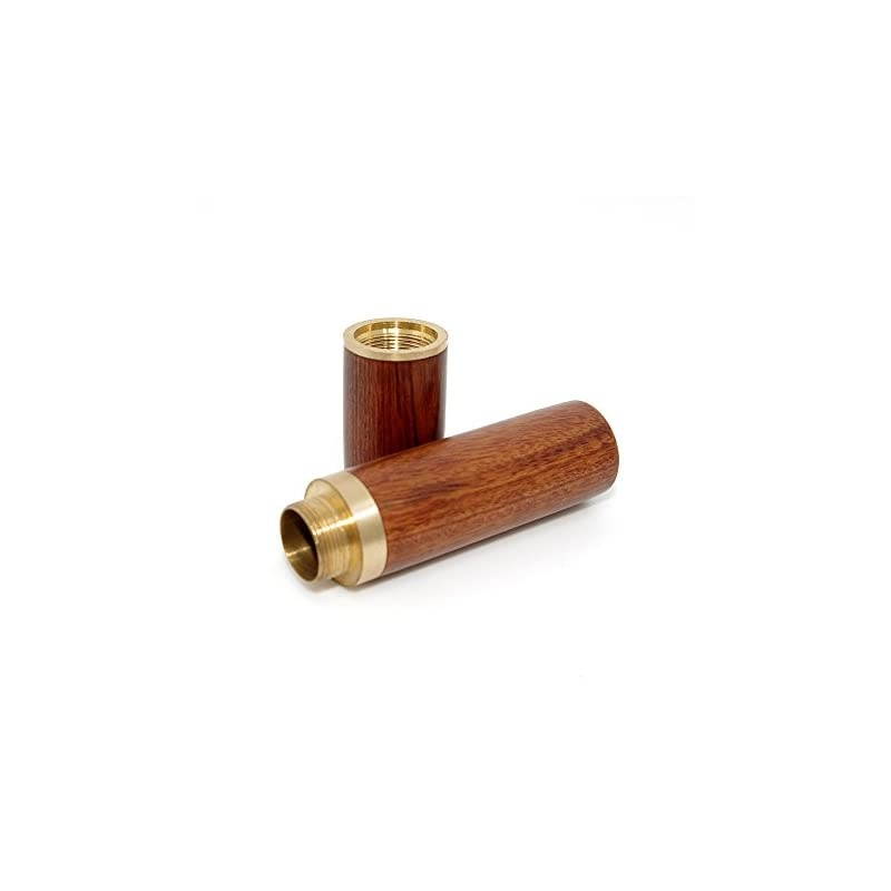 Portable Wood Toothpick Holder Mini Toothpick box Pocket Toothpick Holder (Light Brown & Dark Brown)