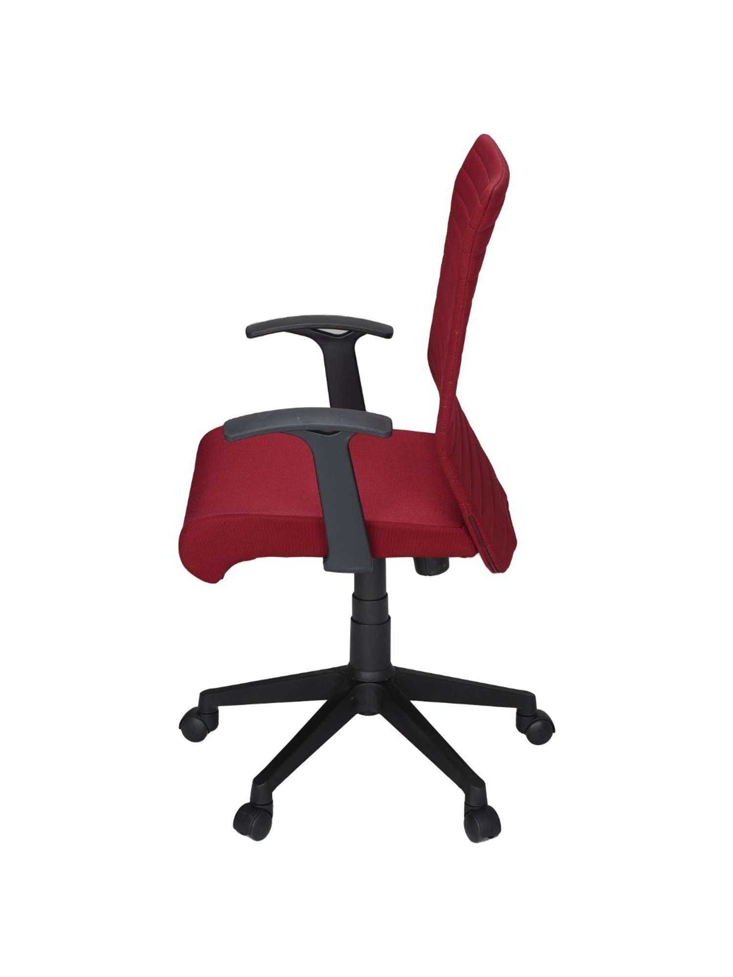 Nilkamal Thames Black PU Foam Mid Back Chair