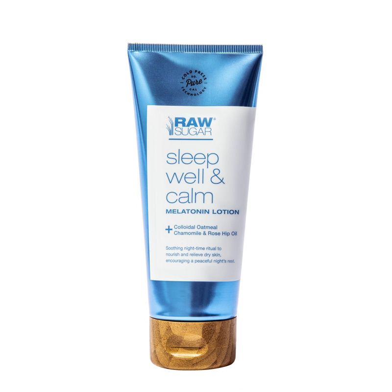 Raw Sugar Melatonin Wellness Lotion Sleep Well and Calm - 5 fl oz
