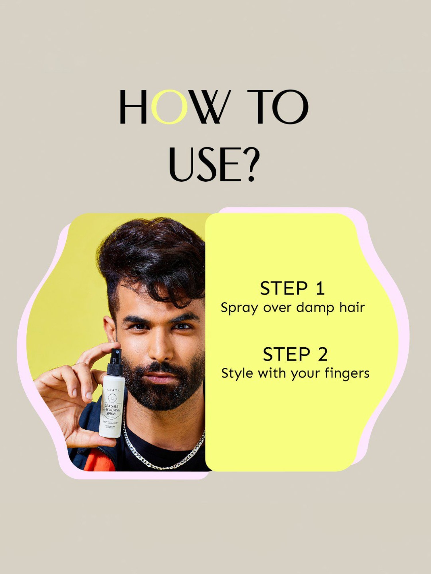 Arata Sea Salt Thickening Spray - 50 ml