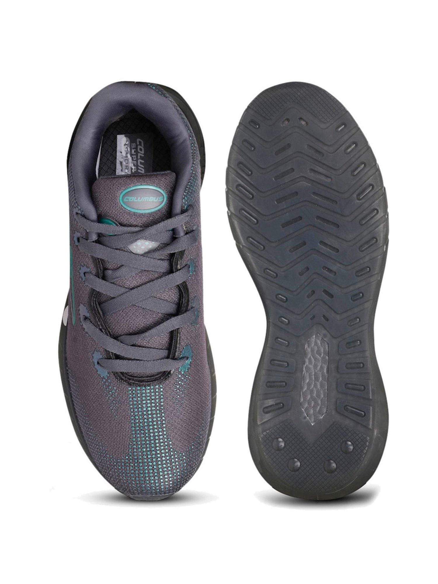 Columbus Men's Grey Running Shoes