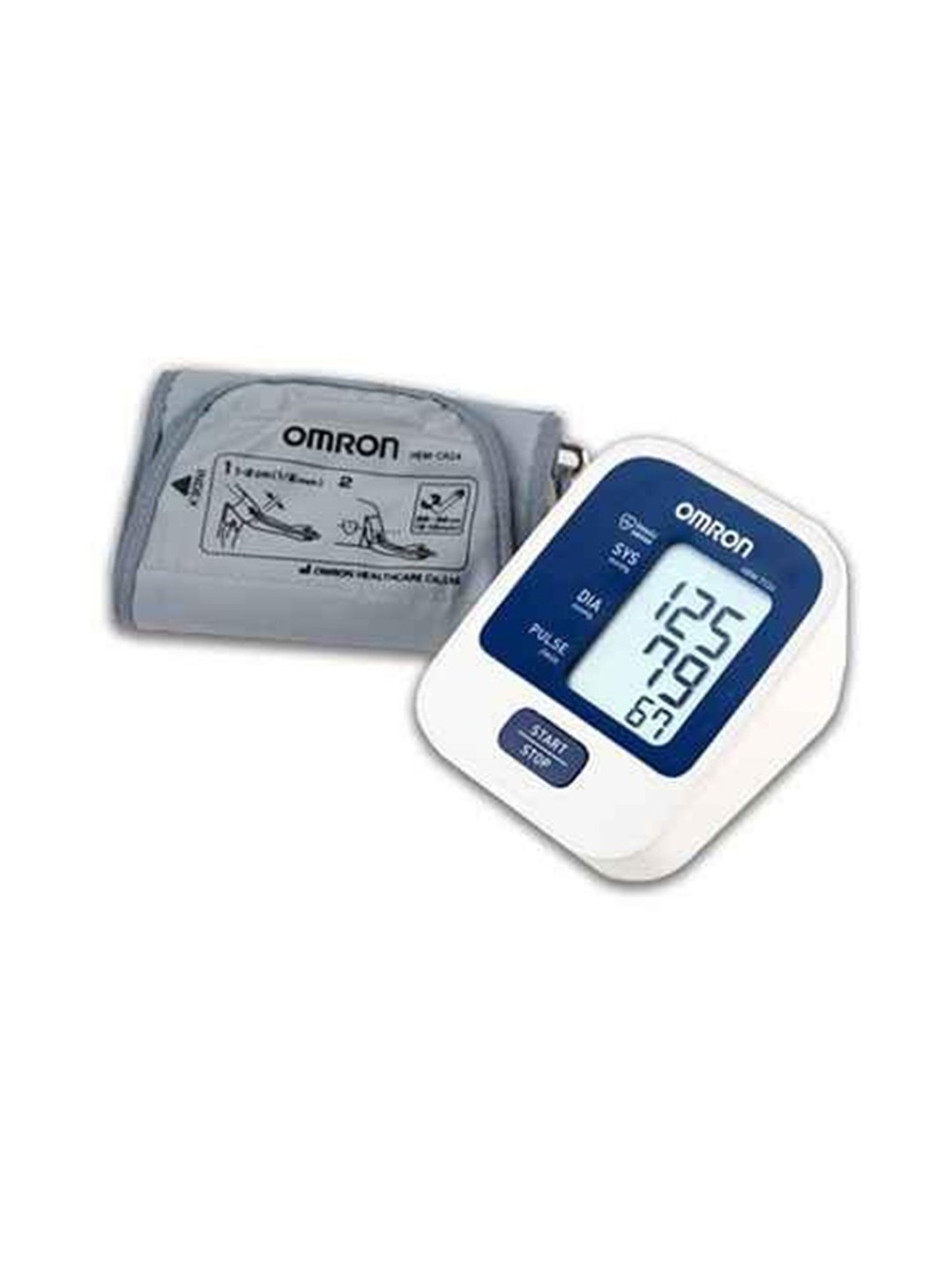 Omron HEM-7124 Fully Automatic Digital Blood Pressure Monitor (White)