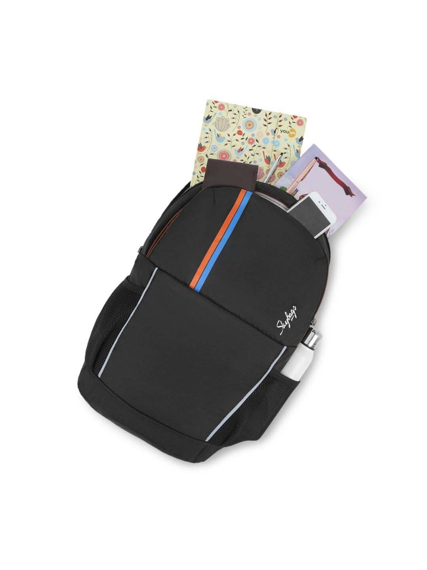 Skybags Fox 34 Ltrs Black Medium Laptop Backpack