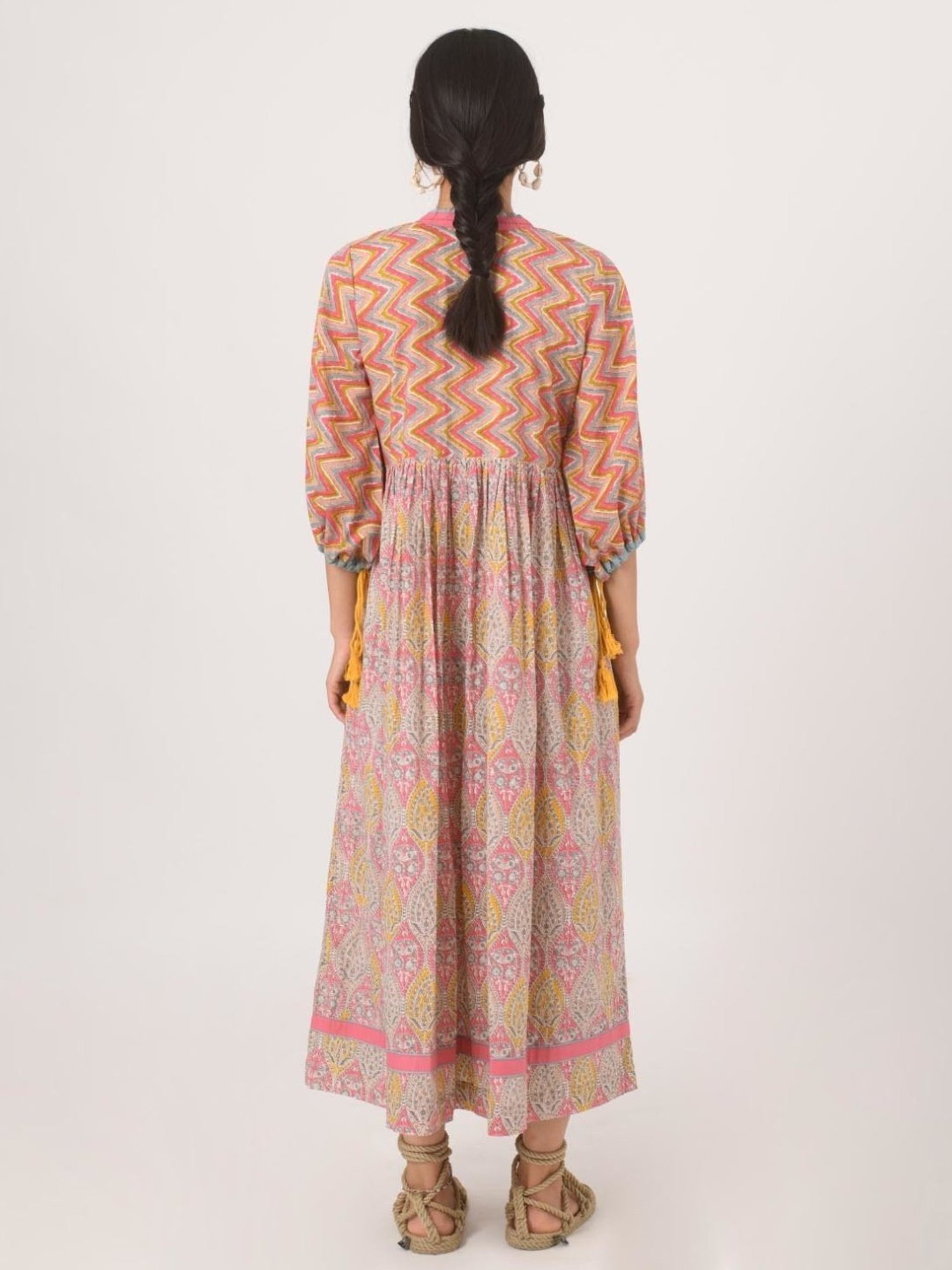 Prakriti Jaipur Paisley Shell Dress in Pink