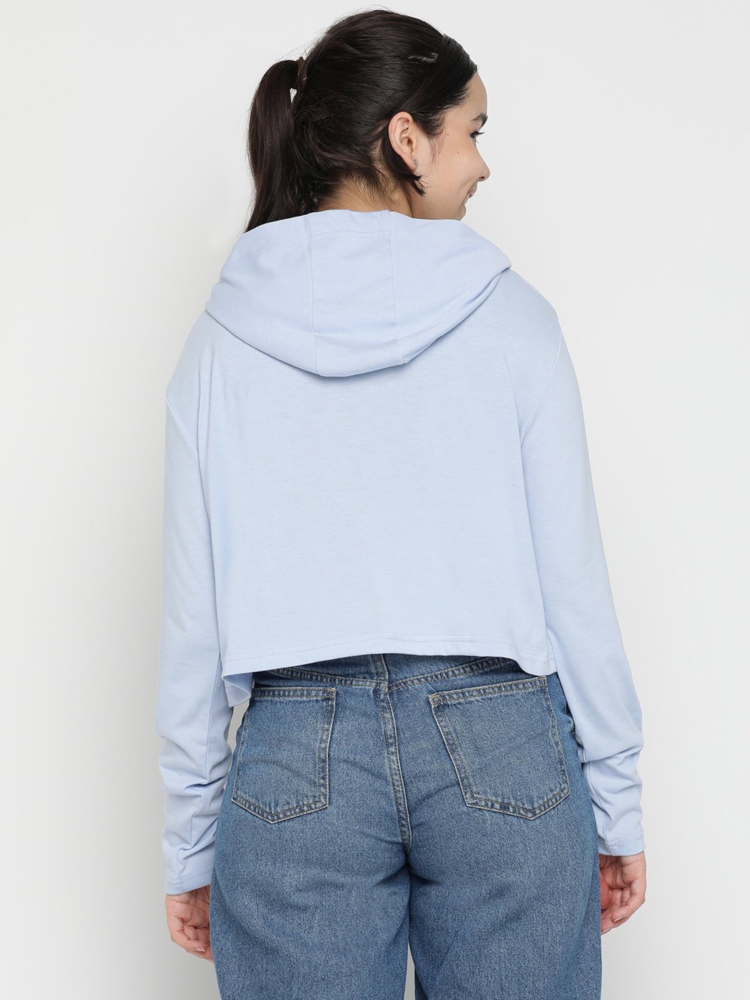 LilPicks Kids Yellow Solid Crop Top