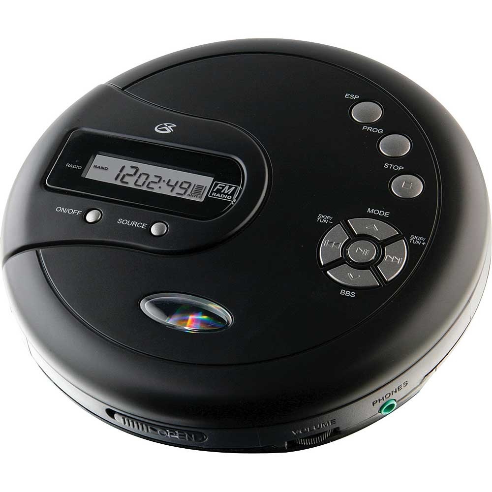 GPX Personal CD Player with Skip Protection PC332B