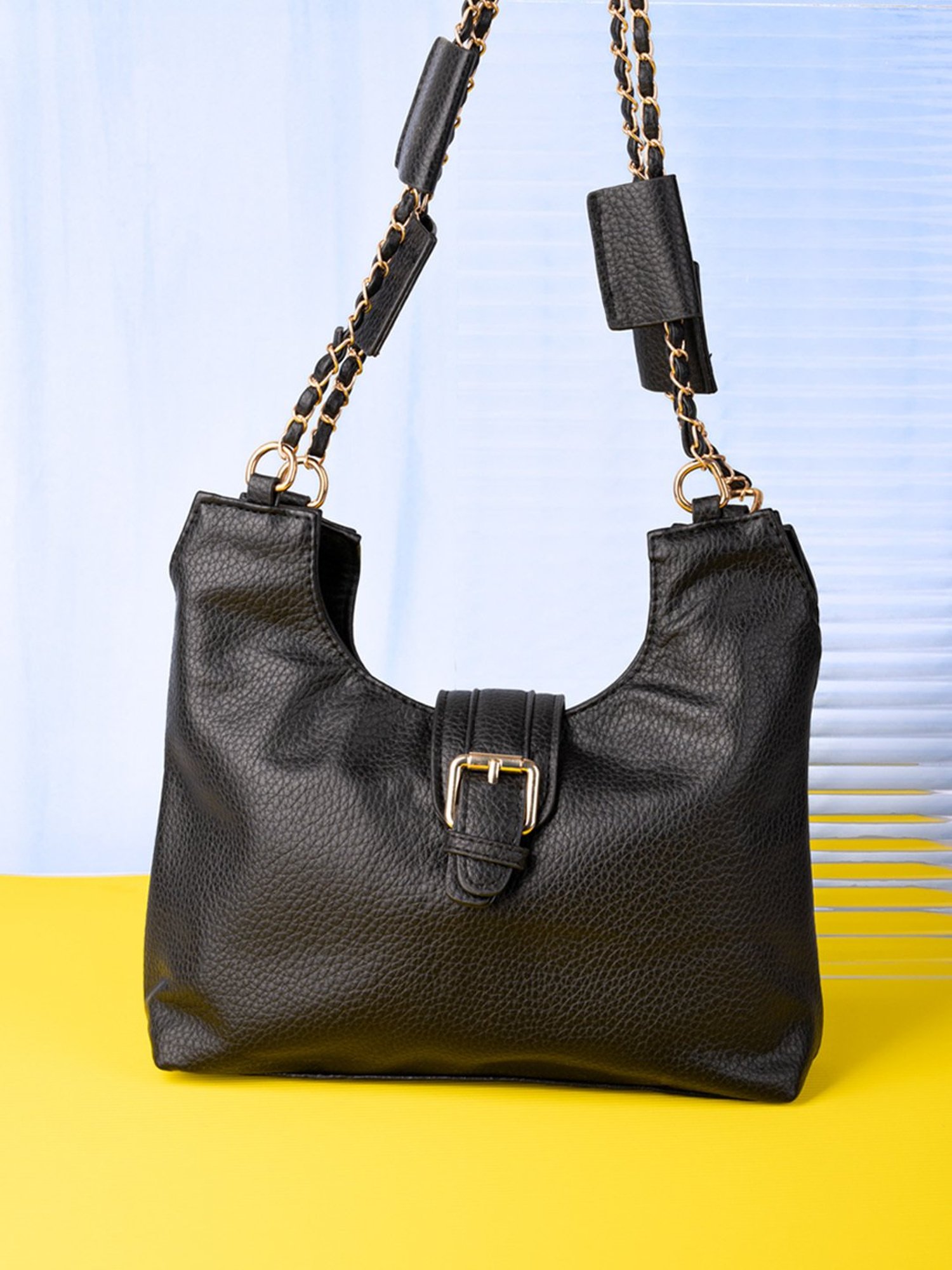 Favore Tan Solid Medium Satchels