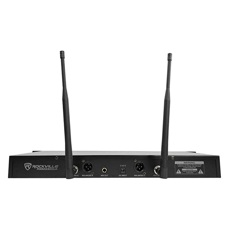 200 Channel UHF Wireless Dual HandHeld Microphone Mic System rwm3300ua