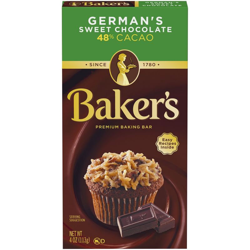 Baker's German Chocolate Baking Bars - 4oz