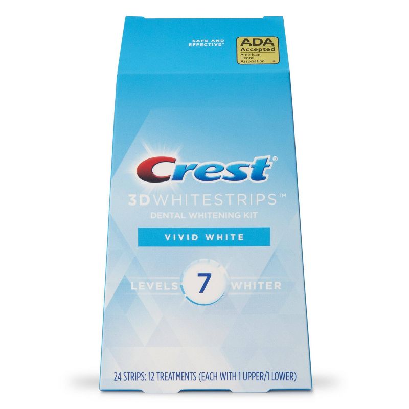 Crest 3D Whitestrips Vivid White Teeth Whitening Kit - 12ct