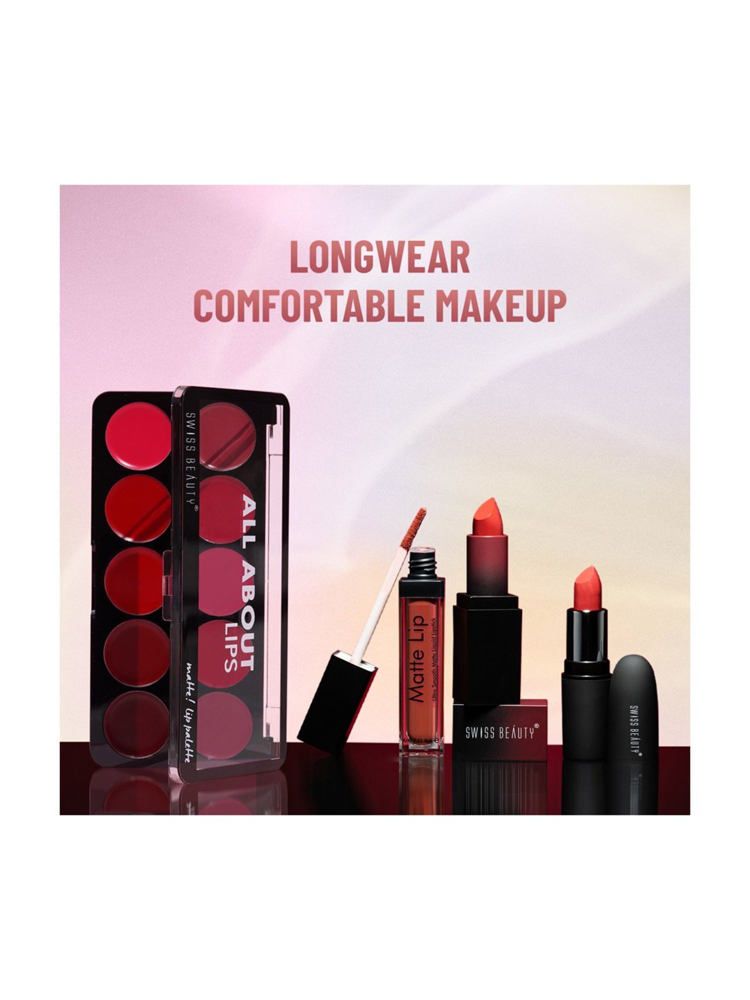 SWISS BEAUTY Matte Lip Palette Shade 2 - 12 gm