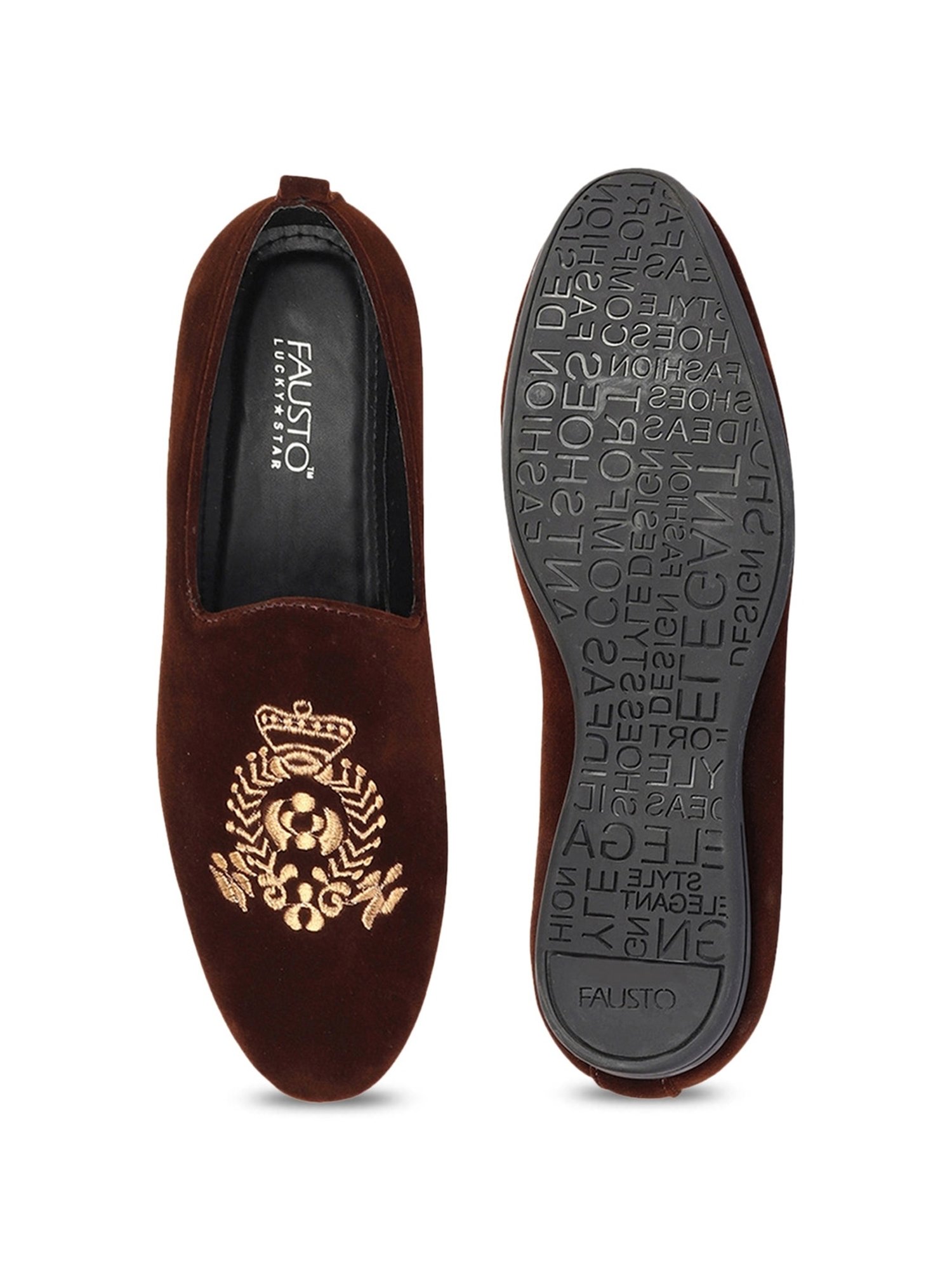 Fausto Men's Brown Casual Loafers