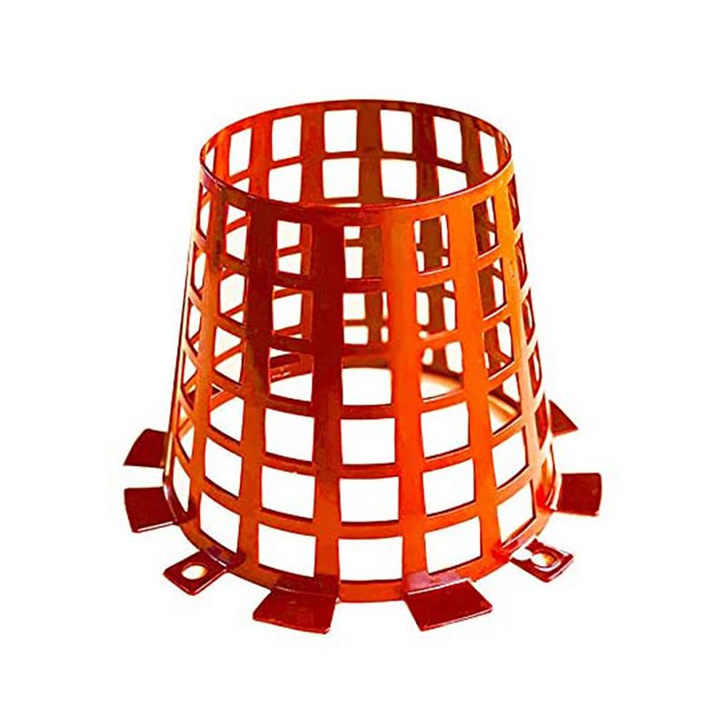 Plant Knight Tree Trunk Guard Protector with 6 Inch Plastic Expandable Wrap Fence Cage Ventilation and Clip for Garden Protection, 6 Pack (Orange)