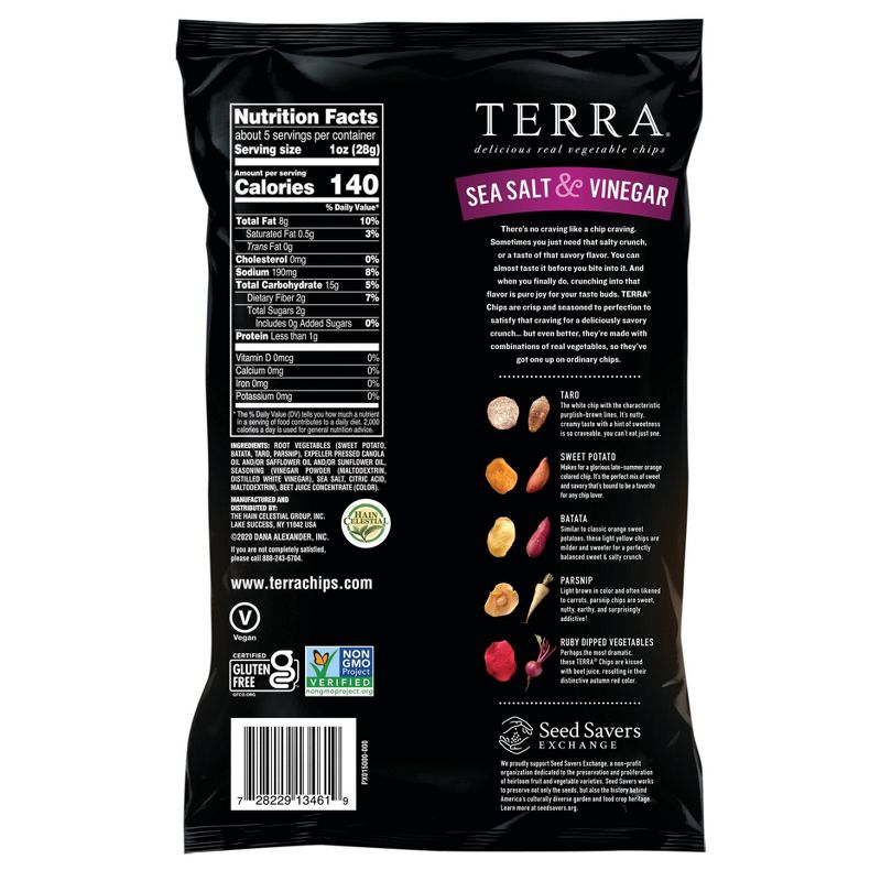Terra Salt & Vinegar Chips - 5oz