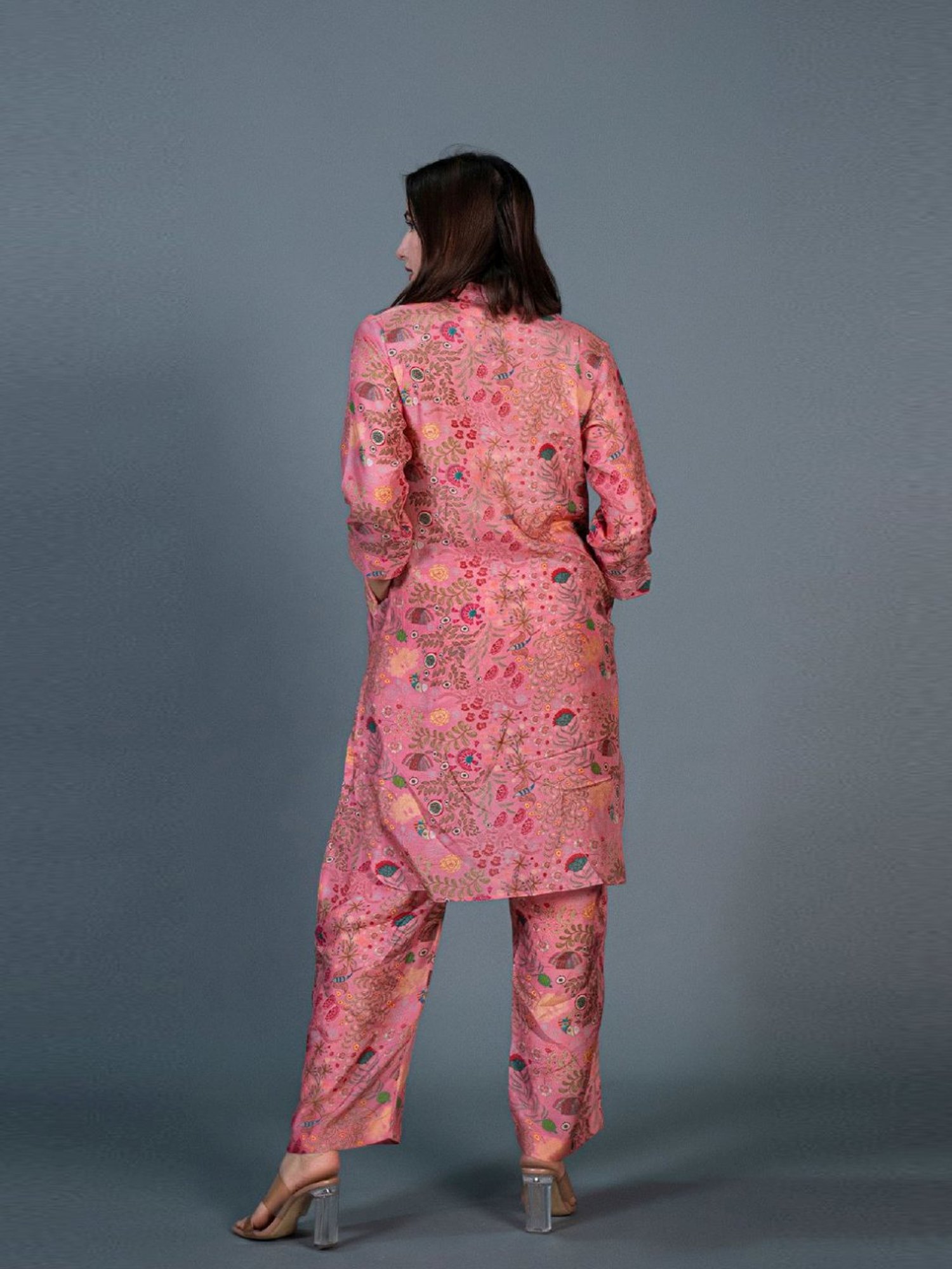 Eeshva India Blush Pink Under The Sea Co-Ord Set