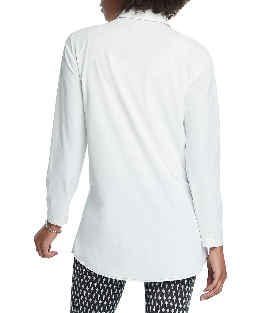 NIC + ZOE Long Sleeve Wrinkle Resistant Tech Stretch Button Front Shirt