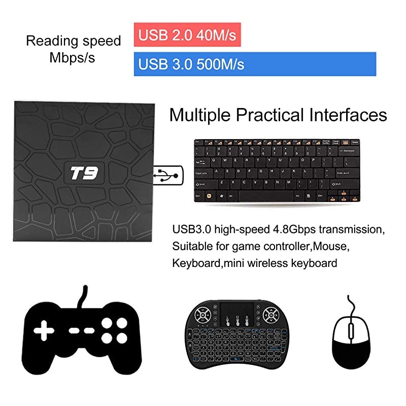 Android TV Box  Android 90 TV Box 2GB RAM 16GB ROM with RK3318 Quadcore BT40 Support Dual WiFi 24G+50G 3D 4K Smart TV Box