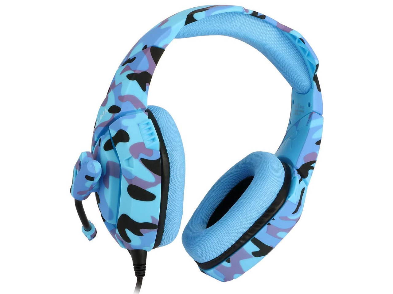 Gaming Headset K1 PC Gamer Stereo Wired Over Ear Noise Cancelling Headphones with Microphone, Volume Control for PlayStation 4 Laptop Tablet Mobile Phone