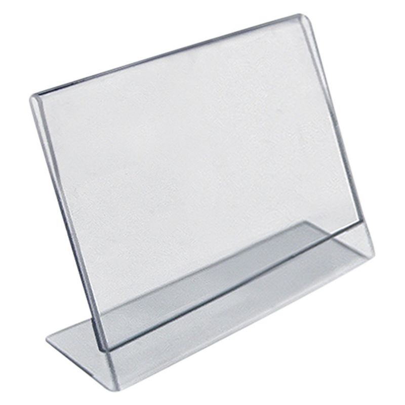 Azar 9" x 12" Acrylic Sign Holder with T-Strip Holder 10ct