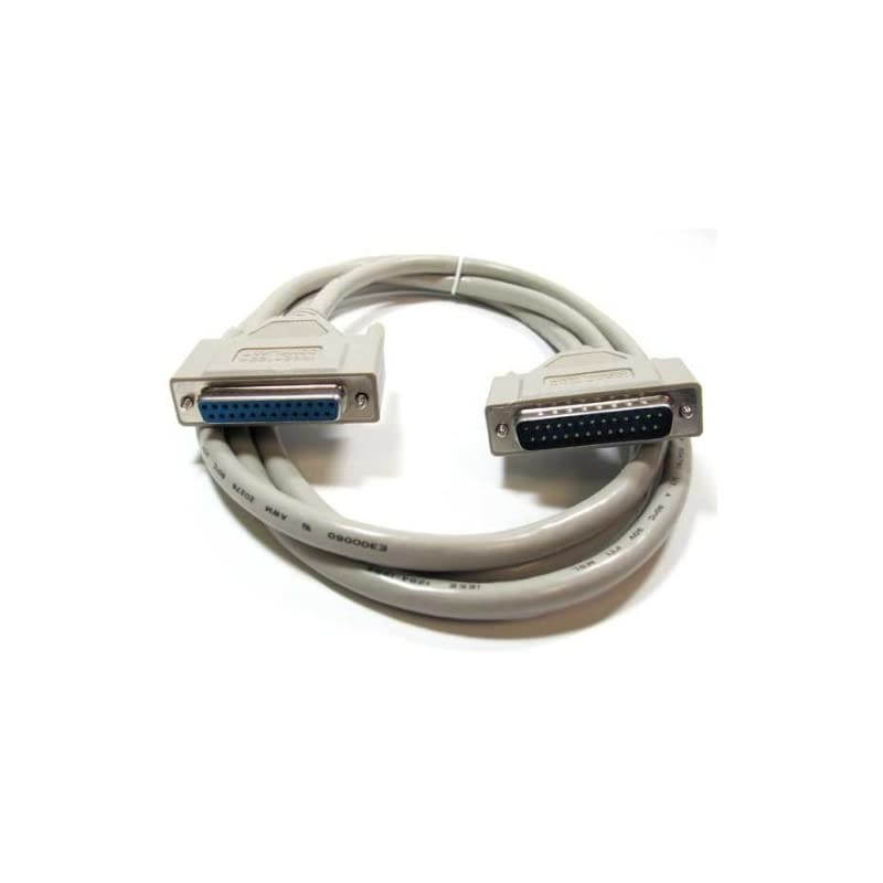 IEEE-1284 Parallel Printer Extension Cable, DB25 Male/Female (10 Feet)