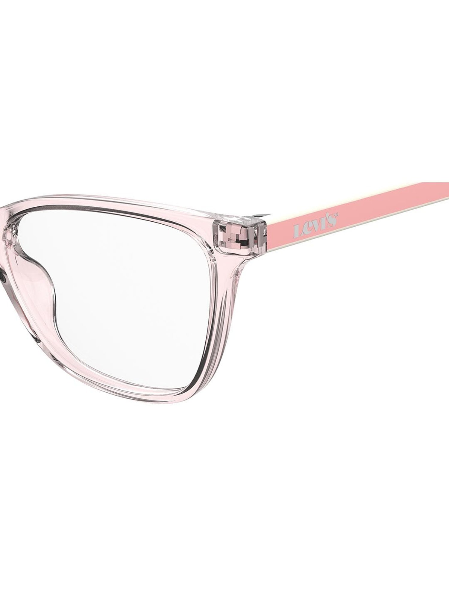 Levi's Pink Rectangular Eye Frames for Women