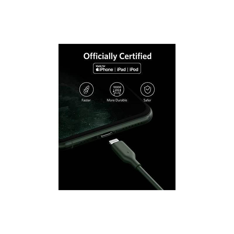iPhone 11 Pro Charger  Midnight Green USB C to Lightning Cable 6ft Apple MFi Certified Powerline II for iPhone 1111 Pro 11 Pro MaxXXRXS Max Supports Power Delivery