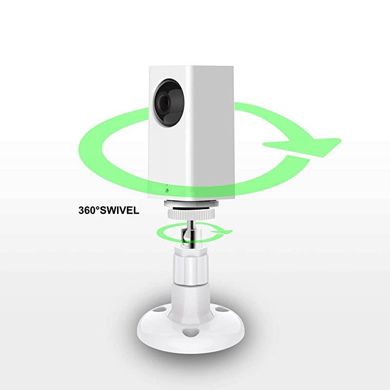 Wall Mount Compatible with Wyze Cam Pan & Wyze Cam V3, Adjustable Indoor Outdoor Mount Compatible with WyzeCam Pan, WyzeCam Outdoor, WyzeCam V3 or Other Cam with Same Interface 2 Pack