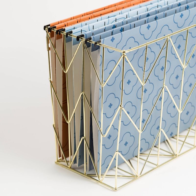 U Brands 6ct Hanging File Folders Abstract Terracotta