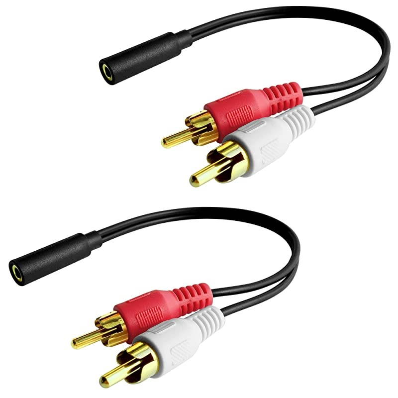 2Male to 2Male RCA Audio Cable 15Feet 10Pack