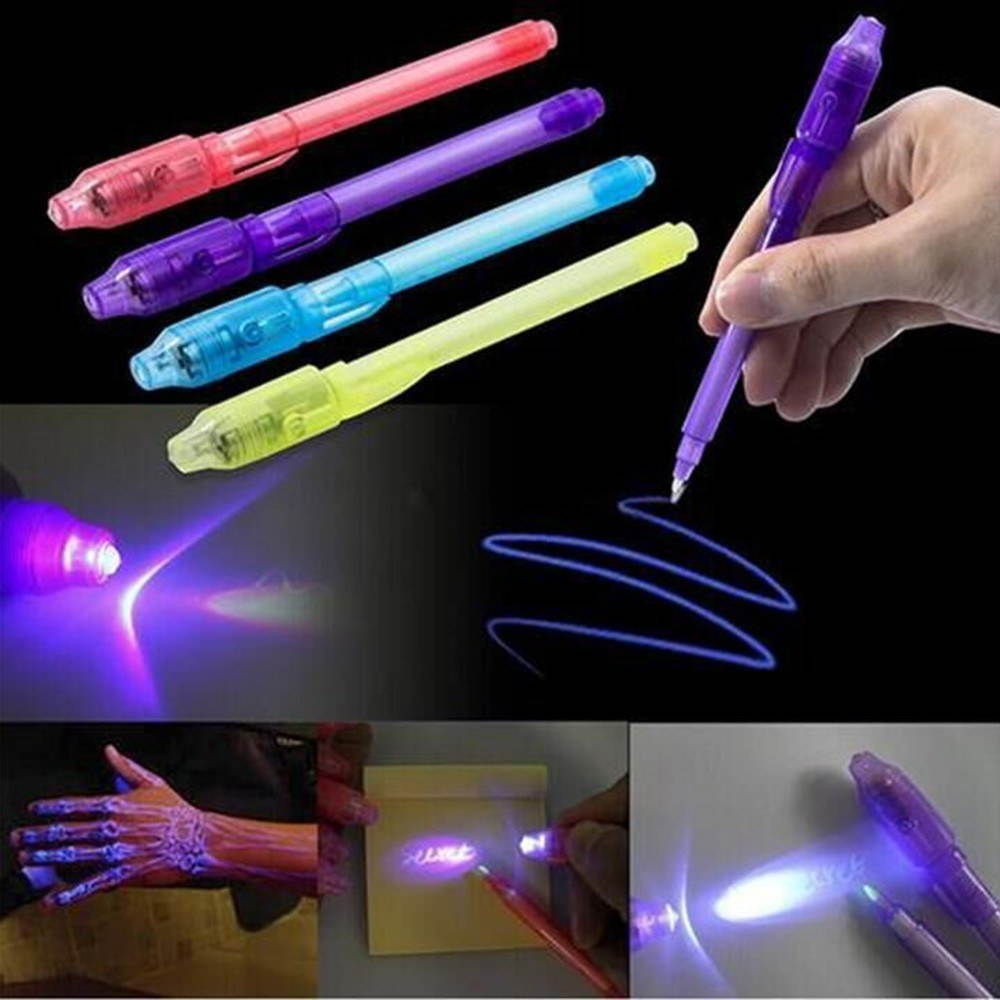 2 In 1 Multifunction Pen LED UV Money Detector Pen Invisible Ink Pen Mark Pen Stationery Supplies